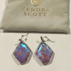 Kendra Scott Colorful Silver Drop Earrings